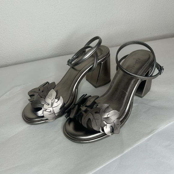 FARM Rio Metallic Silver Heels - Picture 5 of 12